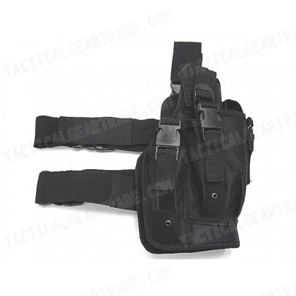 Univeral Drop Leg Large Pistol Frame Holster Black