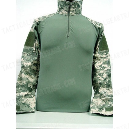 Tactical Combat Shirt w/ Elbow Pad Digital ACU Camo