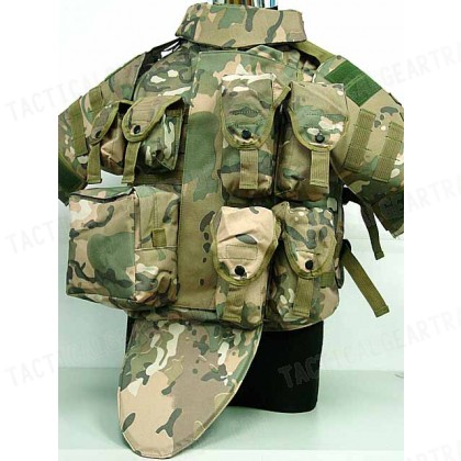 OTV Body Armor Carrier Tactical Vest Multi Camo