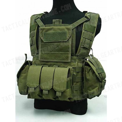 Airsoft Molle Canteen Hydration Combat RRV Vest OD