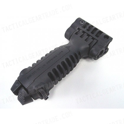 Tactical 20mm RIS Spring Total Bipod Foregrip Grip Black