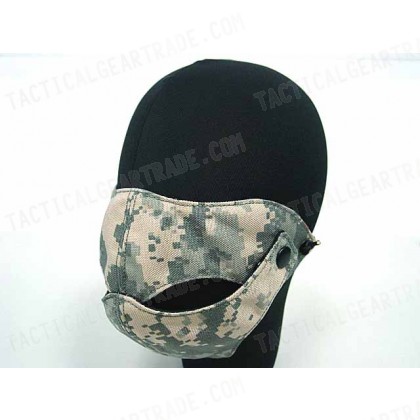 Modular Half Face Protector Mouth Mask Digital ACU Camo