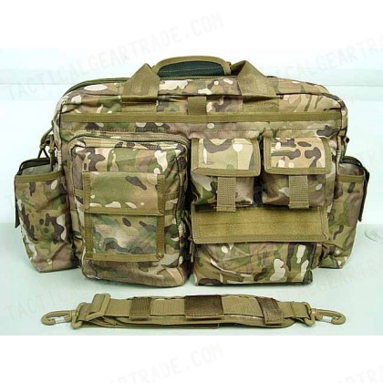 Airsoft Utility Briefcase Shoulder Bag Multi Camo