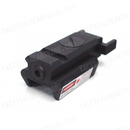 Tactical Pistol Under Rail Flashlight Mount with Red Dot Laser