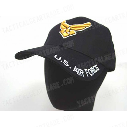 US Army Air Force Logo Military Baseball Cap Hat Black