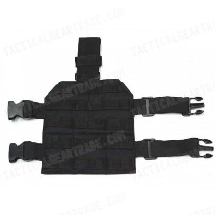 Airsoft Molle Drop Leg Panel Platform Black