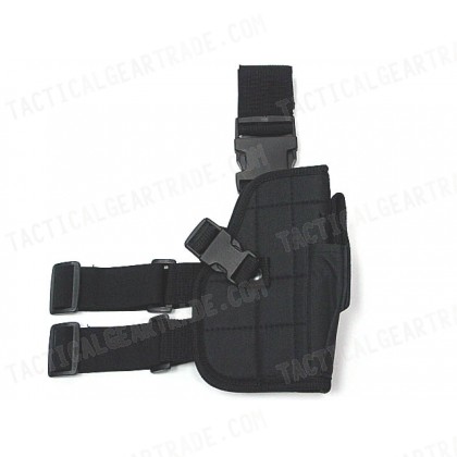 Tactical Drop Leg Pistol Holster Black