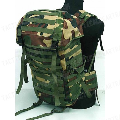 Molle Style Patrol Pack Assault Backpack Camo Woodland