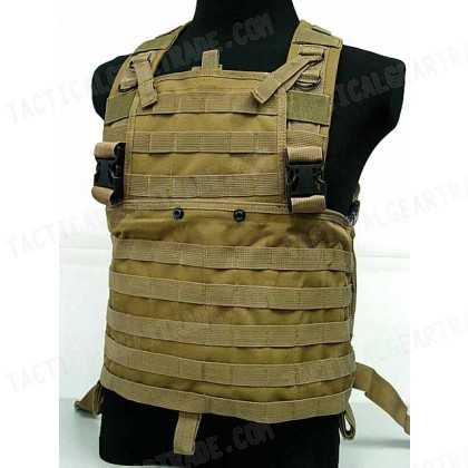 Molle Chest Rig Platform Carrier Vest Coyote Brown