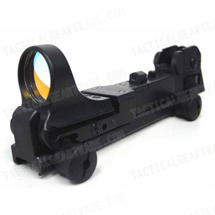 CMore Style Red Dot Sight Reflex with AR Rear Iron Sight Black