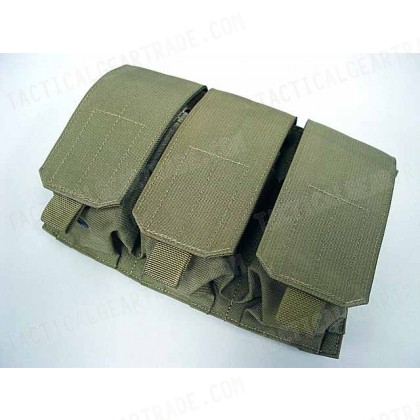 Flyye 1000D Molle Triple M4/M16 Magazine Pouch Khaki