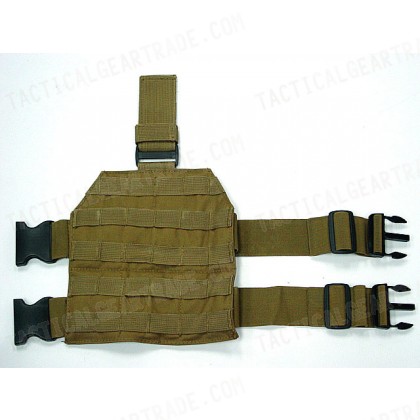 Airsoft Molle Drop Leg Panel Platform Coyote Brown