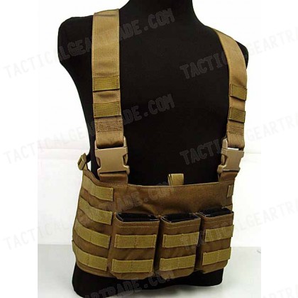 Flyye 1000D Molle LAW ENF Magazine Chest Rig Vest Coyote Brown