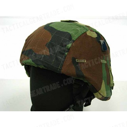 USGI MICH TC-2000 ACH Helmet Cover Camo Woodland Ver. 1