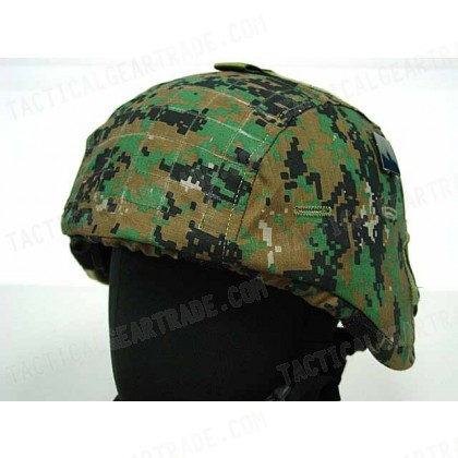 USGI MICH TC-2000 ACH Helmet Cover Digital Camo Woodland Ver. 1