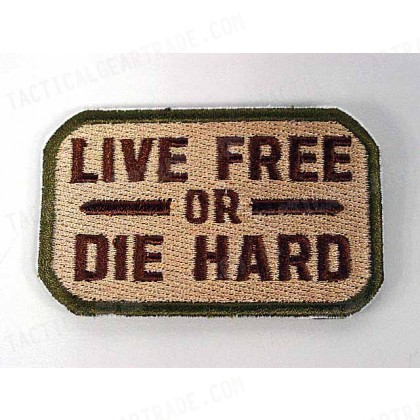 Live Free or Die Hard Velcro Patch Multi Camo