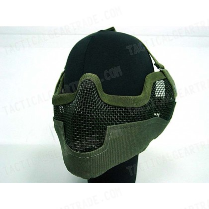 Stalker Type Half Face Metal Mesh Raider Mask Ver. 2 OD