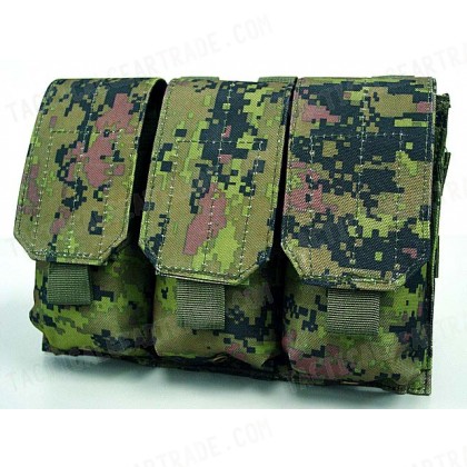 Airsoft Molle Triple Magazine Pouch CADPAT Digital Woodland Camo