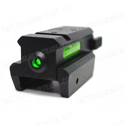 Tactical Pistol Under Rail Flashlight Mount with Green Dot Laser