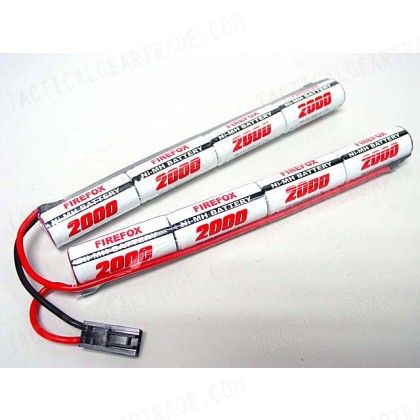 Firefox 9.6V 2000mAh Ni-MH Airsoft AEG RC CQB/R Battery