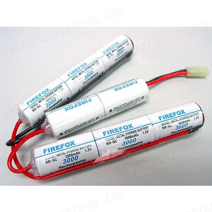 Firefox 9.6V 3000mAh Ni-MH Airsoft Crane Stock Battery