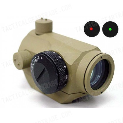 1x24 Micro T-1 Red/Green Dot Sight Scope Tan