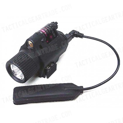 OP M6 180Lm LED Tactical Flashlight & Red Laser Sight Black