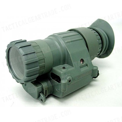 PVS-14 NVG Style 3x Magnifier Scope with Red Laser ACU