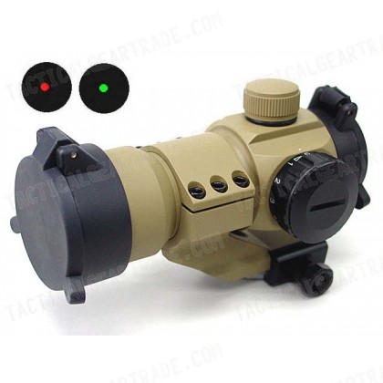 Comp M3 Type Red Green Dot Sight Scope w/Cantilever Mount Tan
