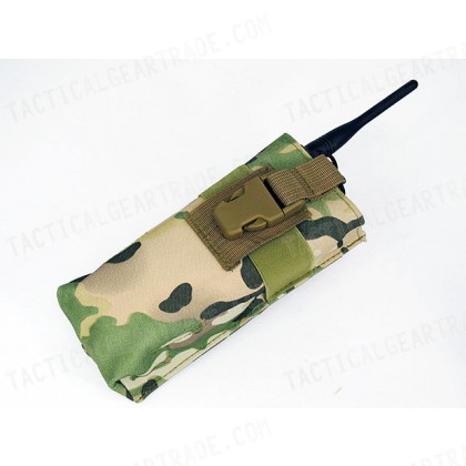 Molle Large Radio/Walkie Talkie Pouch Multi Camo