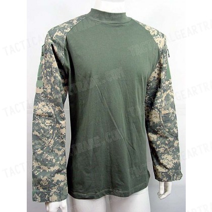 Tactical Long Sleeve Combat Shirt Digital ACU Camo