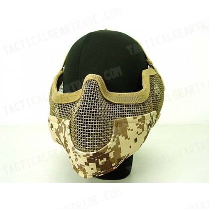 Stalker Type Half Face Metal Mesh Mask Ver. 2 Digital Desert