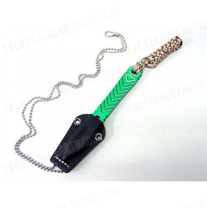 Fatman Airsoft Aluminum Concealed Backup Knife Green
