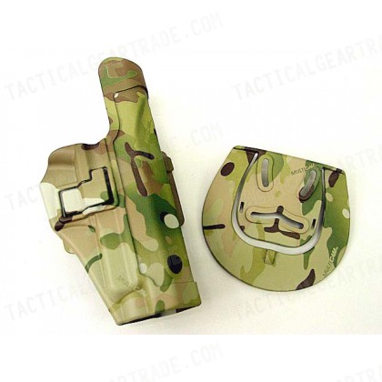 CQC SIG P220/P226 RH Pistol Paddle & Belt Holster Multi Camo