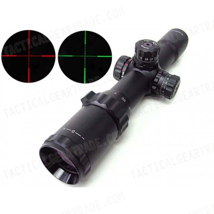 1-4x28 Red/Green Illuminated Long Eye Relief CQB Rifle Scope