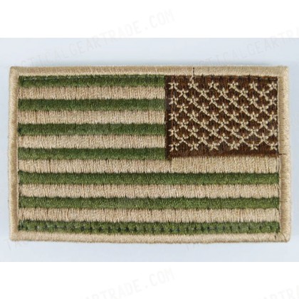 US United States USA Reverse Flag Velcro Patch Multi Camo