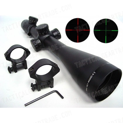 M3 3.5-10x50 50mm Red/Green Illuminated Mil-Dot Rifle Scope