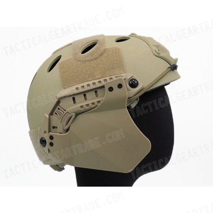 Up-Armor Side Cover for Fast Helmet Rail Tan
