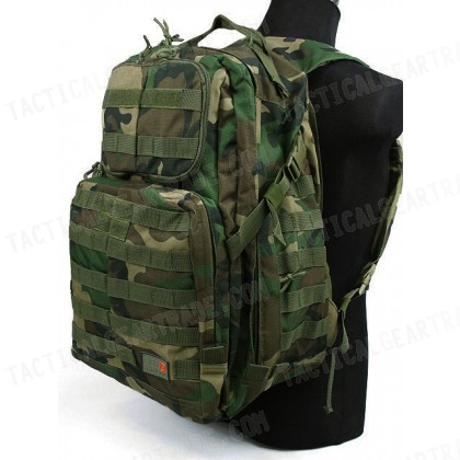Patrol 3-Day Molle Assault Backpack Camo Woodland