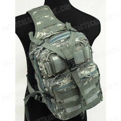 Tactical Utility Gear Sling Bag Backpack Digital ACU Camo L