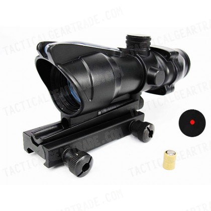 ACOG Type Optical Fiber Red Illuminated Dot Sight (Dual Power)