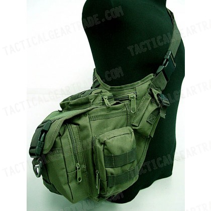 Tactical Utility Shoulder Pack Carrier Bag OD
