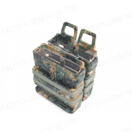 Molle FastMag Magazine Clip Set for 7.62 AK/M14 Marpat Woodland