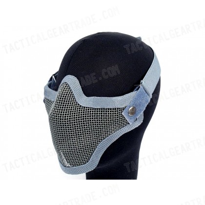 Deluxe Stalker Type Half Face Metal Mesh Protector Mask ACU