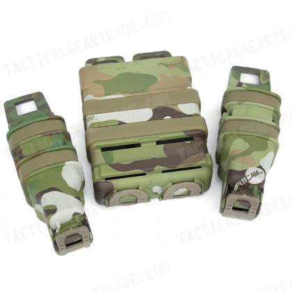 Molle FastMag Magazine Clip Set for M4/Pistol/MP5 Multi Camo