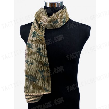 Face Veil Mesh Netting Scarf Mask Wood Camo