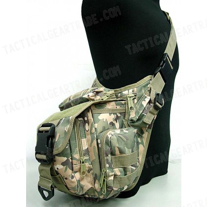 Tactical Utility Shoulder Pack Carrier Bag Multi Camo