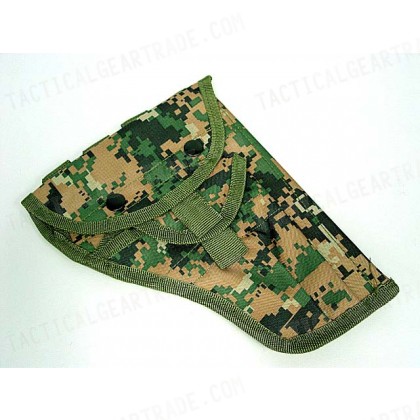 Molle Handgun Pistol Holster Pouch Digital Camo Woodland