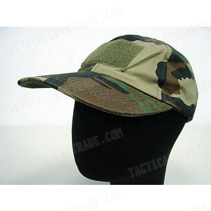 Velcro Patch Baseball Hat Cap Camo Woodland