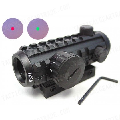 1x30 30mm Tri-rail Red/Green Dot Sight AEG Rifle Scope